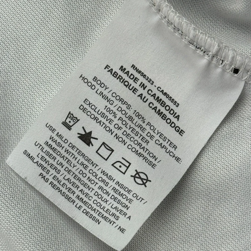 Nike Jacket Mens XL White Hoodie Sportswear Repeat Poly Knit Full-Zip Gym Active